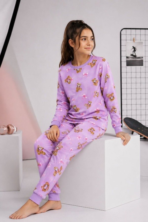 Producto - Art. 08466 - Pijama Frizado Piel de Oveja de Niña