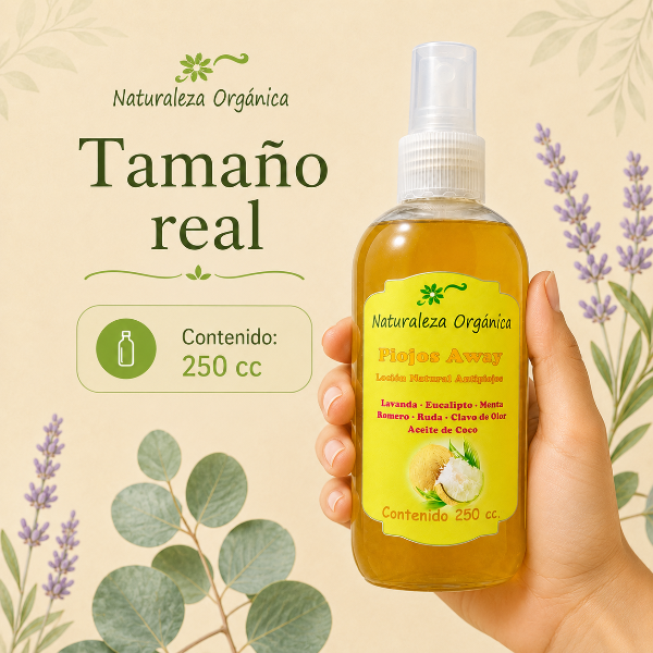 Producto - Loción Antipiojos Natural para Niños - PiojosAway Tratamiento Capilar - 4