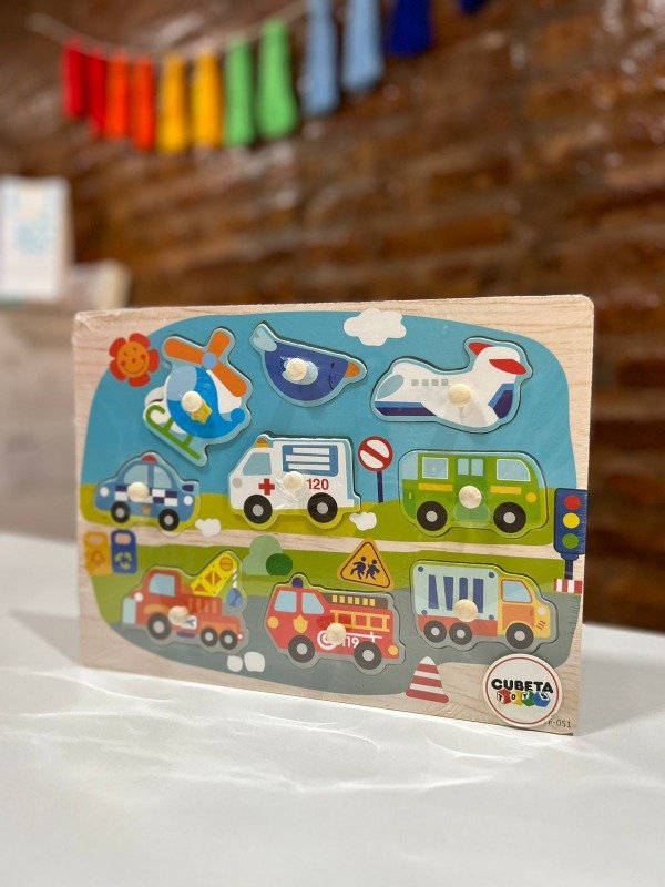 Producto - ROMPECABEZAS con agarre TRANSPORTES