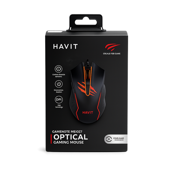 Producto - MOUSE GAMER USB HAVIT RGB DPI