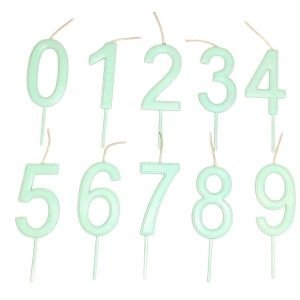 Producto - VELA NUMERO PLASTICA GIBRE BLANCO