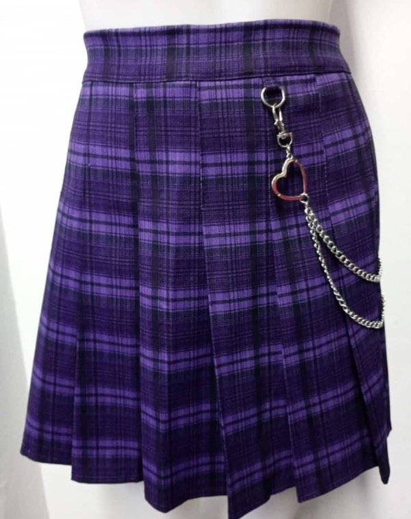 Producto - Pollera cad corazón violeta