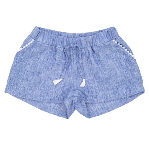 Producto - SHORT LINO JASPEADO C/GALON