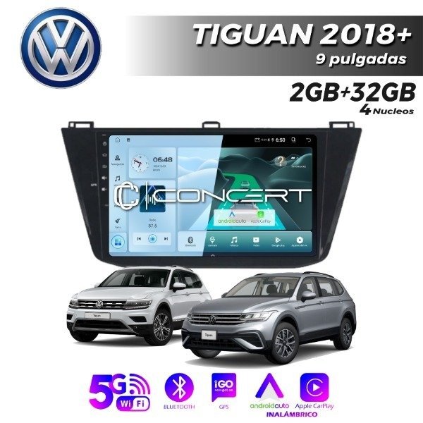 Producto - MULTIMEDIA VOLKSWAGEN  TIGUAN 2018+ 2G 32 M - 9" CON CAR PLAY Y ANDROID AUTO