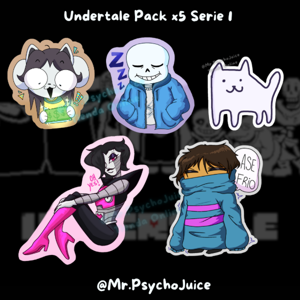 Producto - Undertale Pack x5 (Colección completa) Serie 1