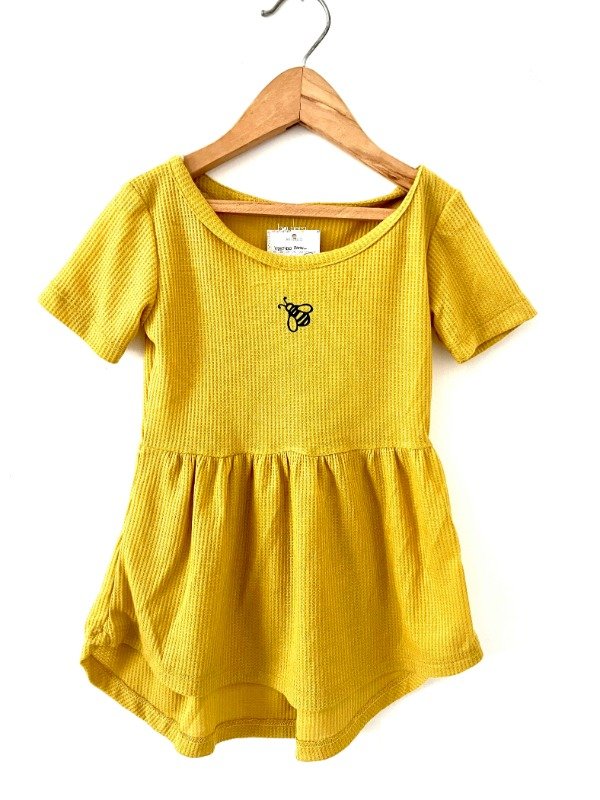 Producto - Vestido Panal - Mostaza