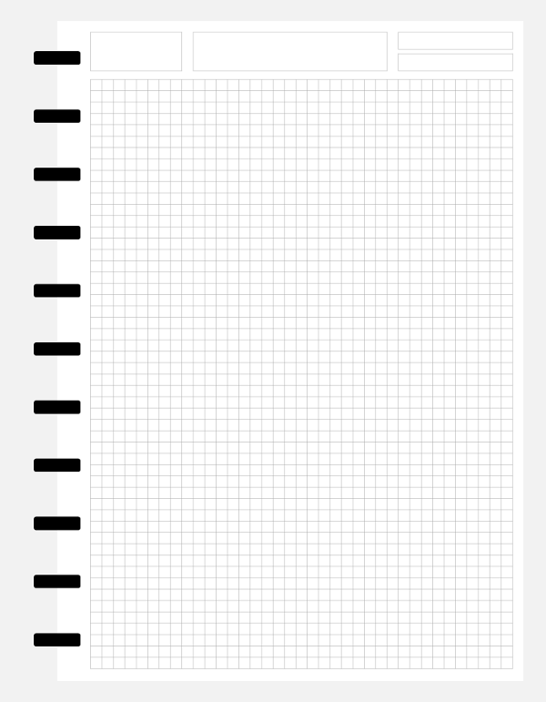 Producto - 20 Hojas cuadriculadas A4