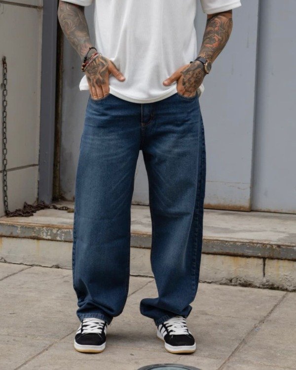 Producto - Jean Baggy Azul Oxido Oscuro - 0