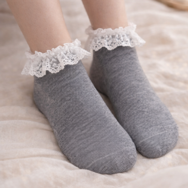 Producto - Medias Coquette gris/negra