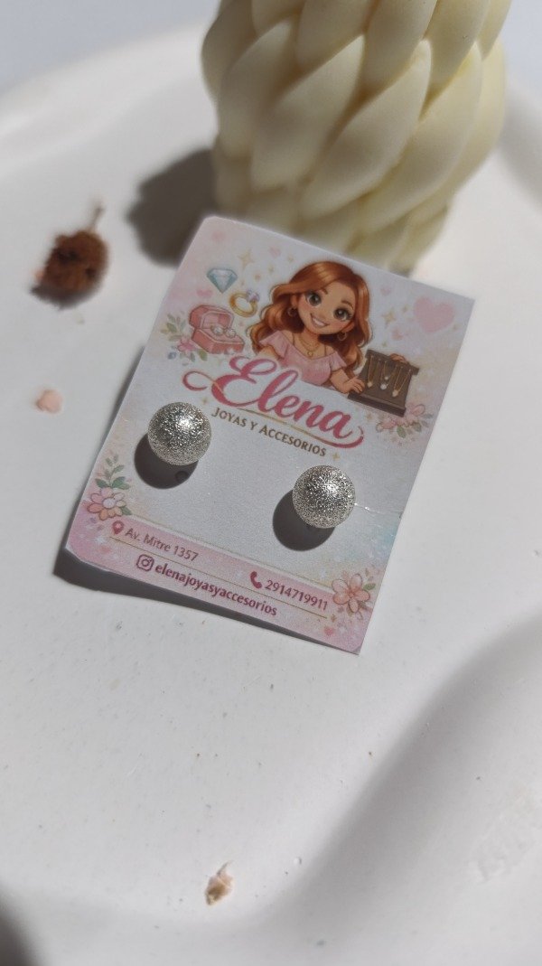 Producto - Aro bolita  plata 925