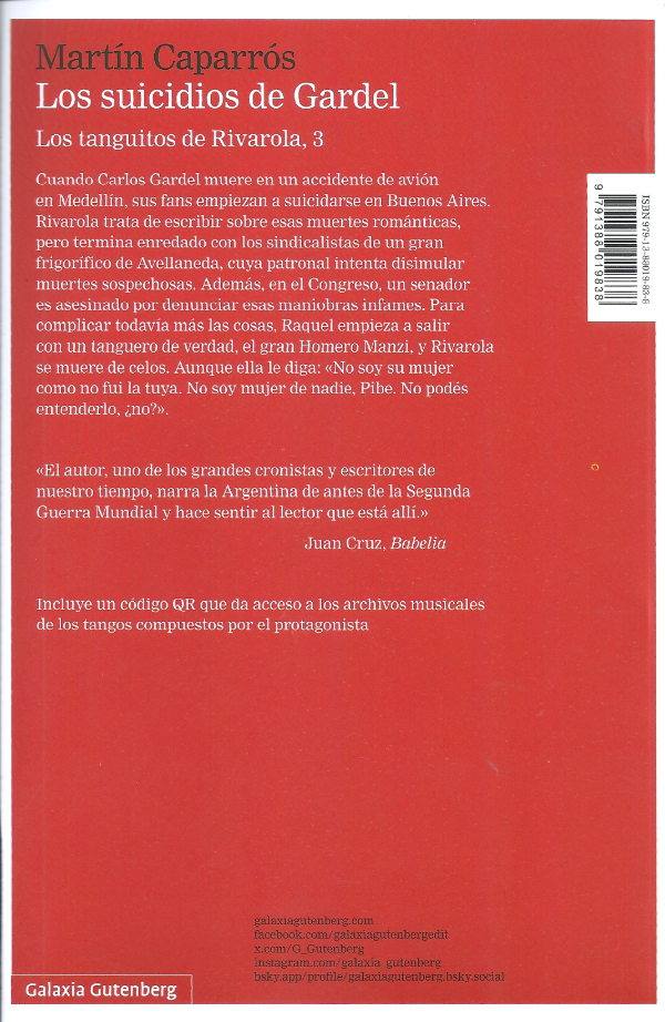 Producto - Los suicidios de Gardel - Martín Caparrós - 1