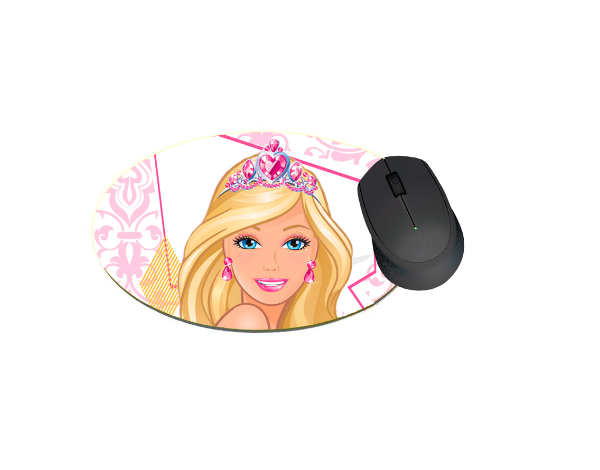 Producto - Mouse Pad Personalizado Circular Frase Bandas Barbie