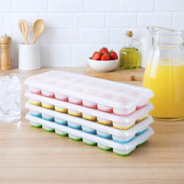 Producto - Cubetera flexible de silicona con tapa