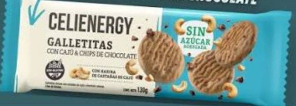 Producto - GALLETITAS S/AZUCAR CAJU Y CHIPS DE CHOCOLATE CELIENERGY