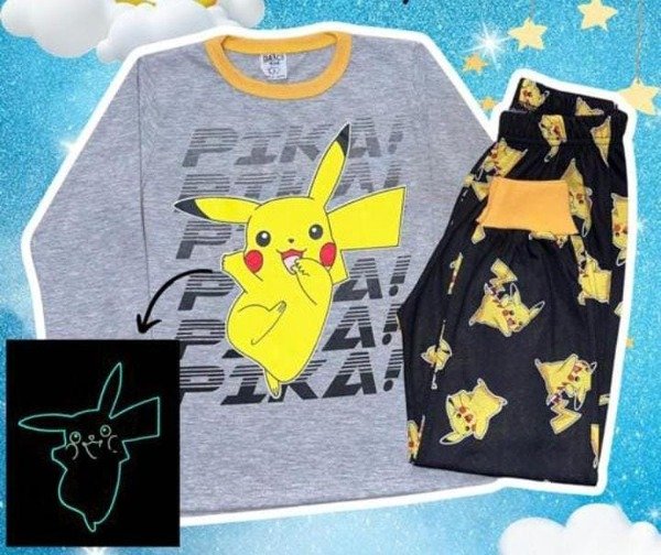 Producto - Pijama Pikachu (Brilla en la oscuridad)