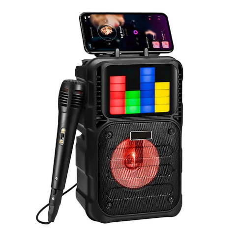 Producto - Parlante BLUETOOTH RS1433 Karaoke Con Microfono Inalambrico Luces Led