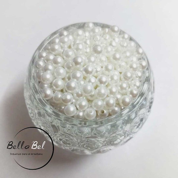 Producto - PERLAS BLANCAS 6mm x25 gramos