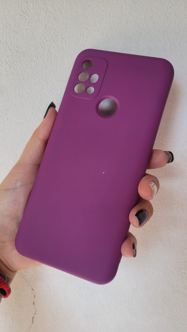 Producto - G20 y G30 silicona con felpa violeta