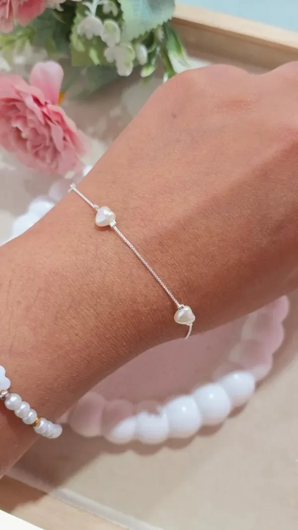 Producto - Pulsera perla corazon AB
