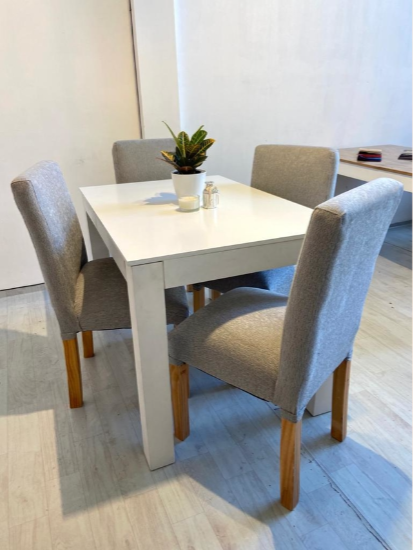 Producto - Mesa Rectangular Extensible MDF Blanca o Negra - OFERTA - 8