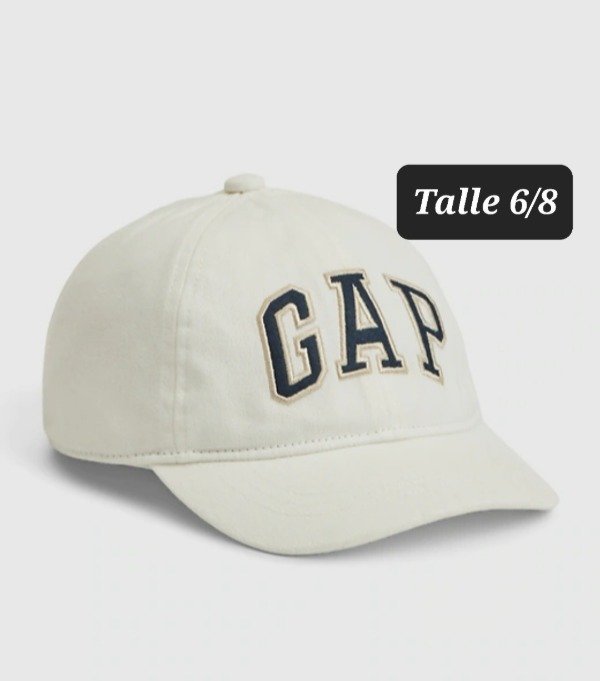 Gorra Gap talle 6/8 blanca