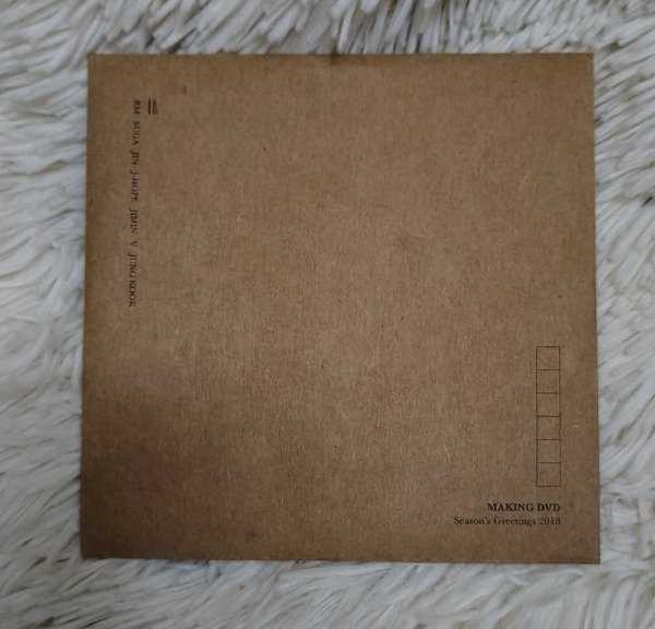 Producto - SEASON'S GREETINGS 2019 MAKING DVD