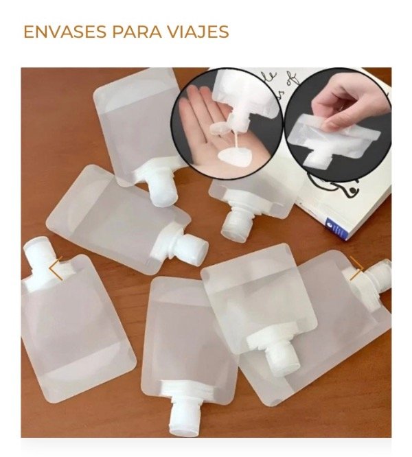 Producto - Pack 6 envases para viajes