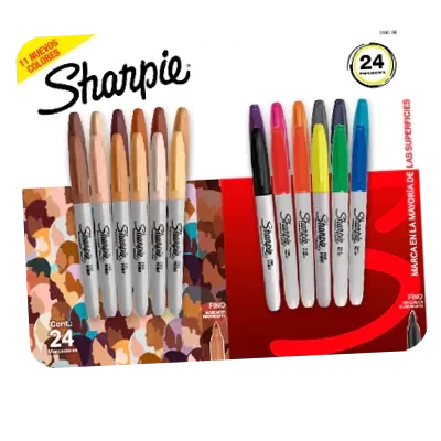 Producto - Marcadores Permanentes Punta Fina "Earth" x24 - Sharpie