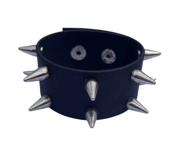 Producto - Pulsera púas doble negra