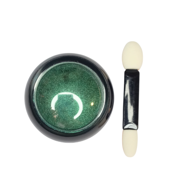 Producto - Polvo espejado color verde