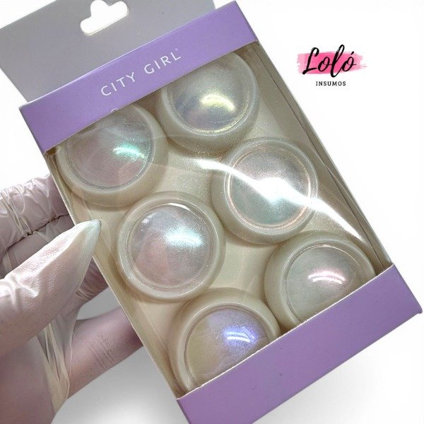 Producto - Set de Polvos Aurora x 6 - City Girl