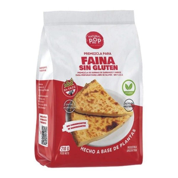 Producto - Premezcla para Faina Sin Gluten - Natural Pop-