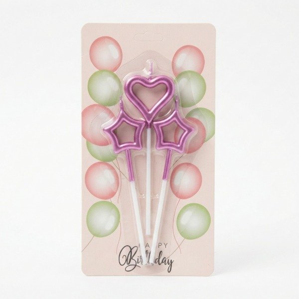 Producto - Set 3 velas Corazon + estrellas - 3