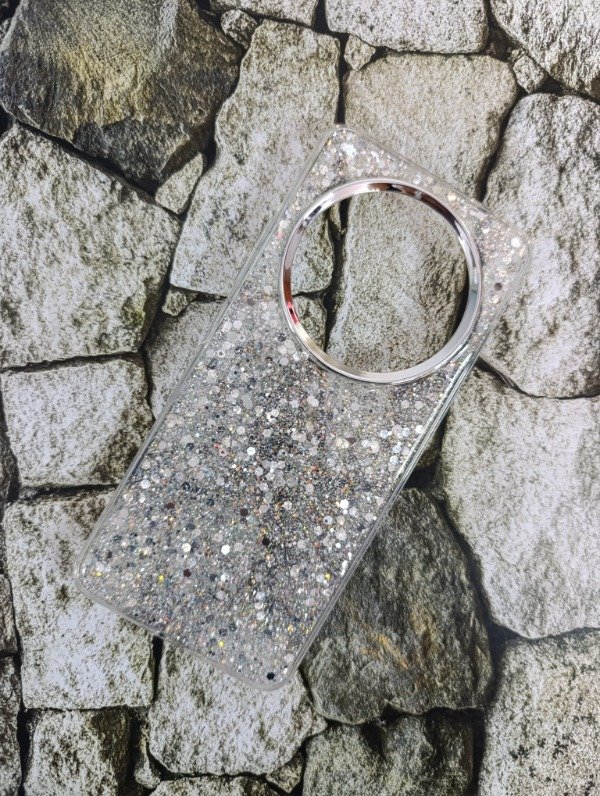 Producto - Funda rígida brillantina Xiaomi 14C plata