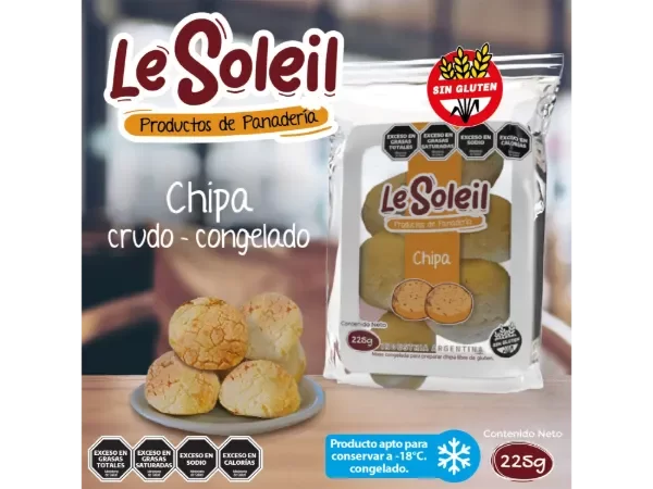 Producto - Chipá crudo congelado Le Soleil