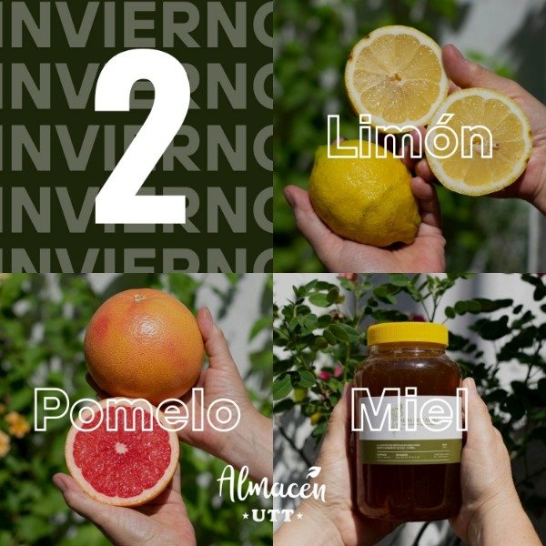 Producto - Combo Invierno 2: 1 kg limón, 1 kg pomelo 1 miel agro x 500gr.Click para data