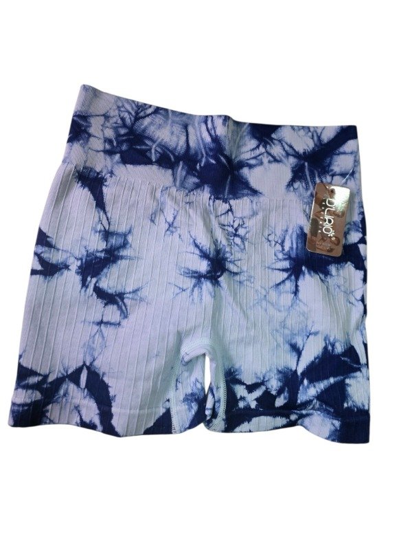 Producto - SHORT SEAMLESS BATIK N113  celeste y azul l xl