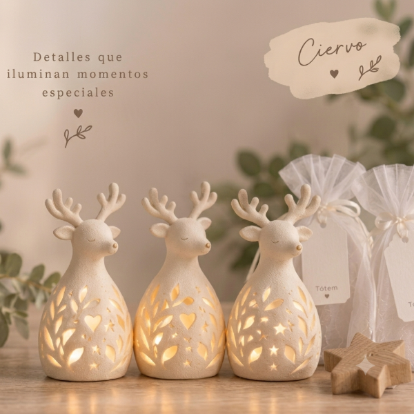 Producto - Pack Souvenir con Vela LED  Ciervo Nilo - 2