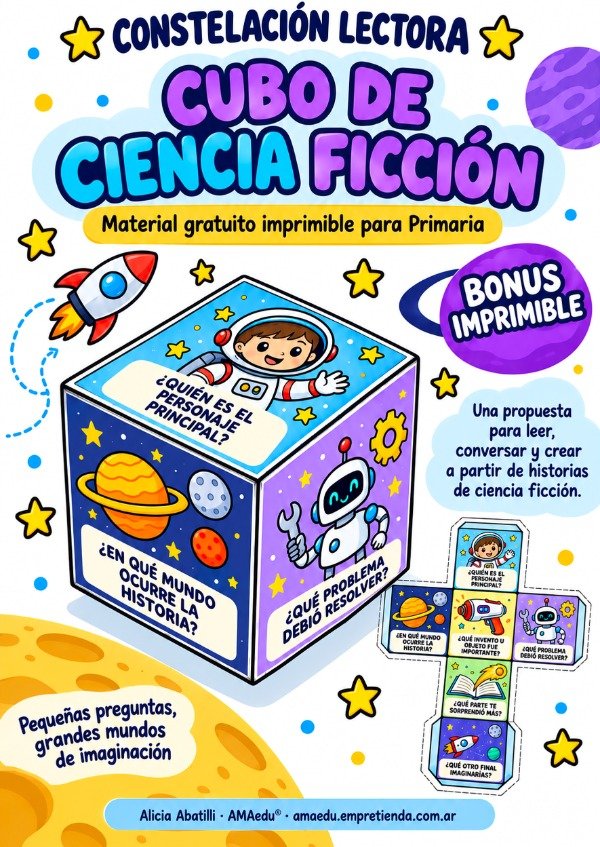 Producto - Cubo de CIENCIA FICCIÓN (Material Gratuito)