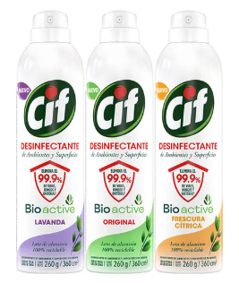 Producto - CIF - Aerosol Desinfectante de Ambientes y Superficies Varias Fragancias