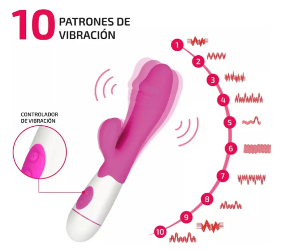 Producto - vibrador RABIT doble estimulacion - 2