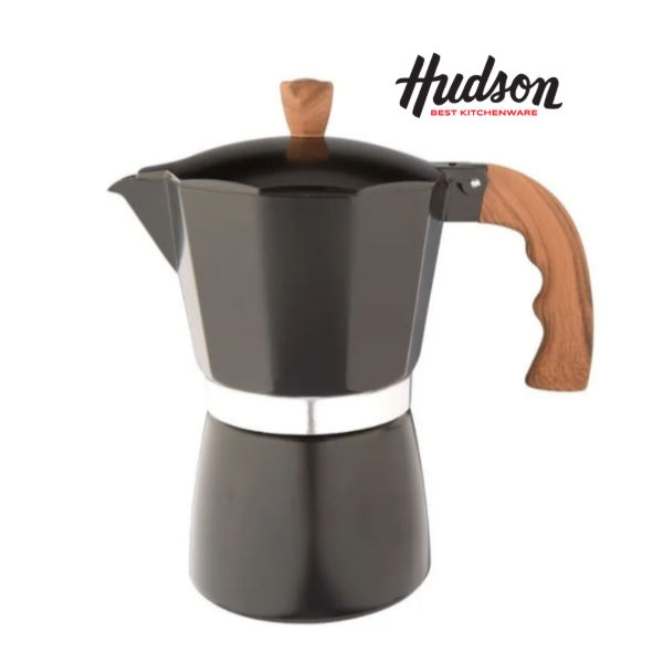 Cafetera Hudson negra estilo italiana - Vienna Hogar