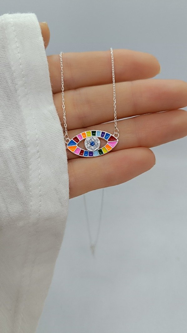 Producto - Ojo Turco Multicolor (con cadena)