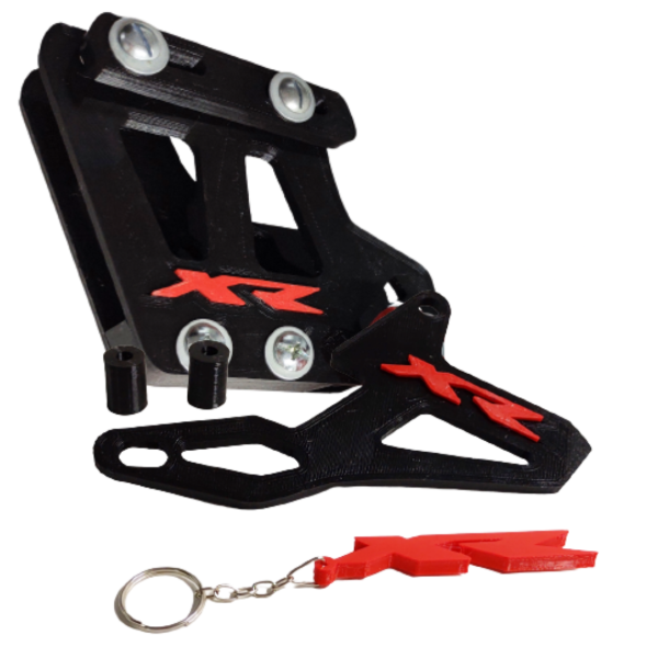 Producto - Kit Guia De Cadena Cubrepiñón con logo XR + Llavero Honda Tornado - 3