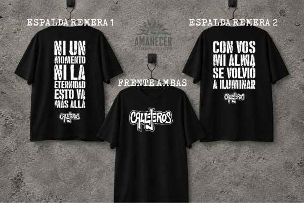 Producto - Remeras Callejeros combinadas Mas Alla