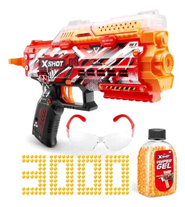 Producto - Pistola Hidrogel X-shot Hyper Gel Stinger 3000 Municiones Rojo