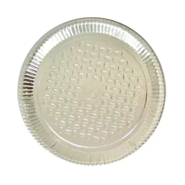 Producto - BANDEJA CARTON REDONDA PLATA
