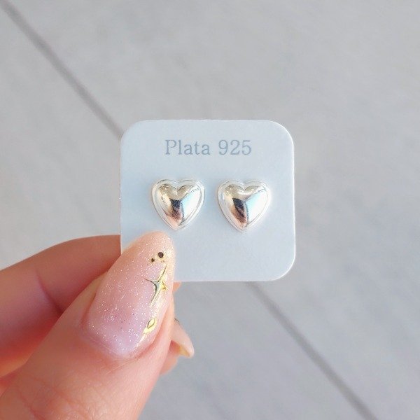 Producto - Aros pasantes corazón inflado