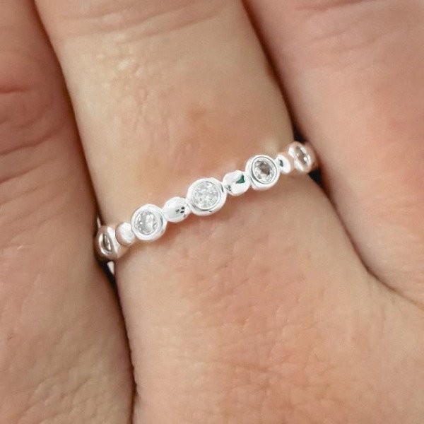 Producto - ANILLO DE ACERO BLANCO CIR