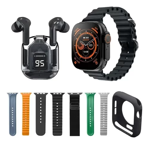 Producto - Kit Ultrapods + Smartwatch c/7 Mallas